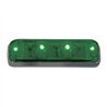 GG77142 - SMALL RECT. GREEN/GREEN 4 LED SEALED LIGHT