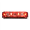 GG77148 - SMALL RECT. RED/CLEAR 4-LED MARKER LIGHT