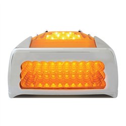 GG77234 - SPYDER AMBER/AMBER 42-LED TURN SIGNAL LIGHT W/ CR. PL. COVER