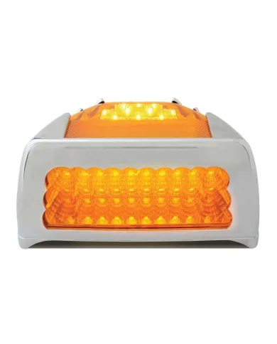 GG77234 - SPYDER AMBER/AMBER 42-LED TURN SIGNAL LIGHT W/ CR. PL. COVER