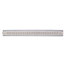 UP20858-17-5/16" SS Reflector Light Bracket With 23 LED 17-1/4" Reflector Light Bar -Red LED/Clear Lens