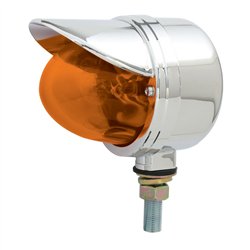 GG78121 - CR. DIE CAST REG. LIGHT AMBER LIGHT W/CR. RIM & VISOR