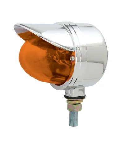 GG78121 - CR. DIE CAST REG. LIGHT AMBER LIGHT W/CR. RIM & VISOR