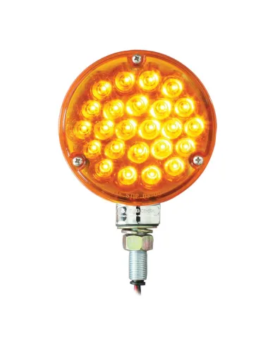 GG78350 - 4" PEARL 1 FACE AMBER/AMBER 24-LED LIGHT