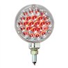 GG78356 - 4" PEARL 1 FACE RED/CLEAR 24-LED LIGHT