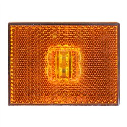 GG78380 - RECT. STUD MOUNT AMBER LED MARKER LIGHT W/REFLECTOR