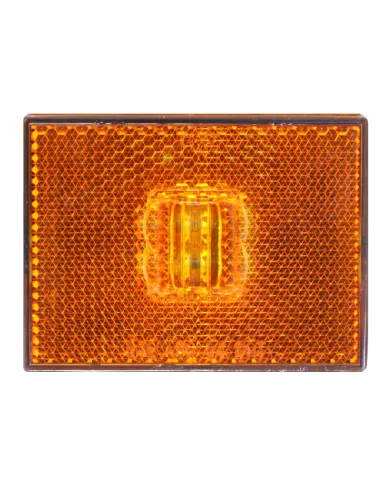 GG78380 - RECT. STUD MOUNT AMBER LED MARKER LIGHT W/REFLECTOR
