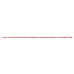 UP20874-94" Stainless Light Bracket With 7X 14 LED 12" Light Bars - Red LED/Red Lens
