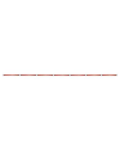 UP20874-94" Stainless Light Bracket With 7X 14 LED 12" Light Bars - Red LED/Red Lens