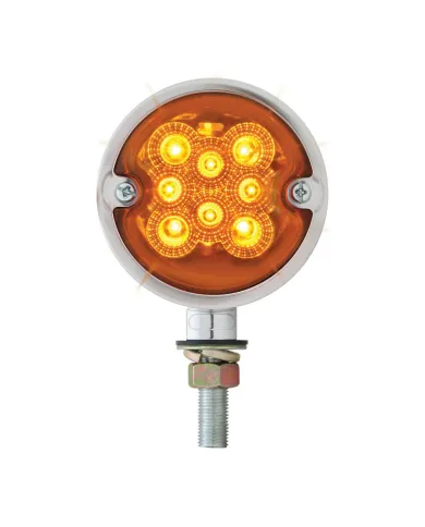 GG78550 - DOUBLE FACE CR DIE CAST FLAT AMBER SPYDER LED LIGHT