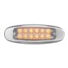 GG78566 - ULTRA THIN SPYDER AMBER/CLEAR 12-LED MARKER LIGHT W/S.S. RIM