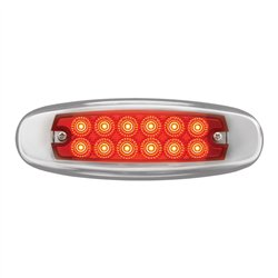 GG78567 - ULTRA THIN SPYDER RED/RED 12-LED MARKER LIGHT W/S.S. RIM