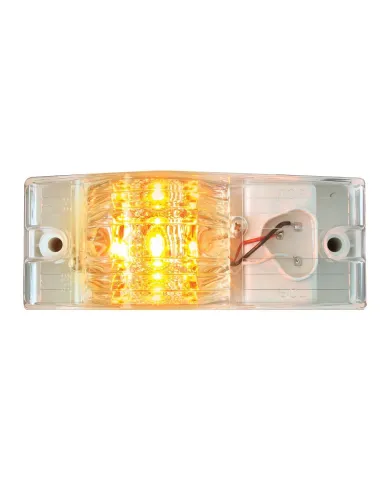 GG78601 - SIDE MOUNT SPYDER AMBER/CLEAR 9-LED MARKER/TURN LIGHT