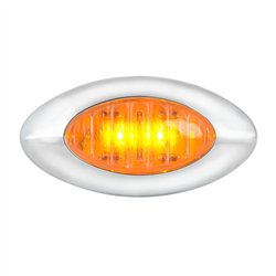 GG79250 - SMALL Y2K AMBER/AMBER 2LED PLUG-IN MARKER LIGHT