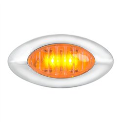 GG79251 - SMALL Y2K AMBER/CLEAR 2LED PLUG-IN MARKER LIGHT