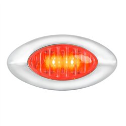 GG79255 - SMALL Y2K RED/RED 2LED PLUG-IN MARKER LIGHT