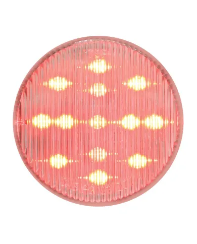 GG79318 - 2.5" FLEET RED/CLEAR 13 LED SEALED LIGHT
