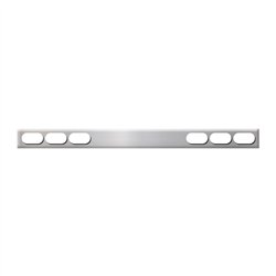 GG80137 - 1 PC S.S. REAR LIGHT BAR ONLY W/OVAL HOLES