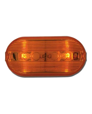 GG80241 - AMBER OBLONG MARKER LIGHT W/WHITE BASE