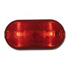 GG80244 - RED OBLONG MARKER LIGHT W/WHITE BASE