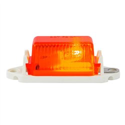 GG80254 - MINI RECT. RED MARKER LIGHT W/ WHITE BASE