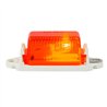 GG80254 - MINI RECT. RED MARKER LIGHT W/ WHITE BASE