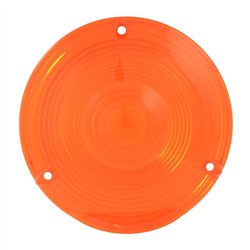 GG80301 - AMBER PLASTIC LENS FOR 4" DOUBLE FACE PEDESTAL LIGHT