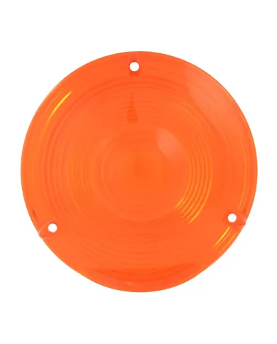 GG80301 - AMBER PLASTIC LENS FOR 4" DOUBLE FACE PEDESTAL LIGHT