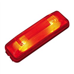 GG80345 - RECT. RED 2 BULBS MARKER SEALED LIGHT