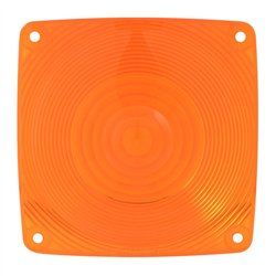 GG80351 - AMBER PLASTIC LENS FOR SQUARE COMBINATION LIGHT