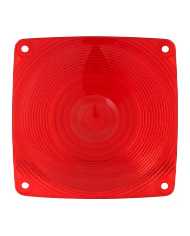 GG80352 - RED PLASTIC LENS FOR SQUARE COMBINATION LIGHT