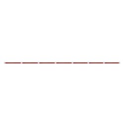 UP20882-94" Stainless Steel Light Bracket With 7X 19 LED 12" Reflector Light Bars - Red LED/Red Lens