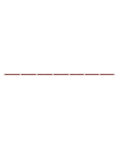UP20882-94" Stainless Steel Light Bracket With 7X 19 LED 12" Reflector Light Bars - Red LED/Red Lens