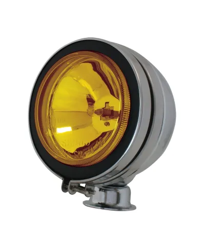 GG80633 - 5" CR. AMBER GLASS LIGHT W/H3 12V/100W HALOGEN BULB