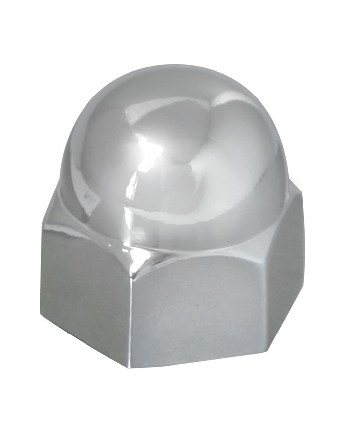 GG10080 CR. ZINC DIE CAST 1/2"X11/16" ACORN NUT COVER