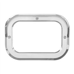 GG80786 - CR. PLASTIC GROMMET COVER W/ VISOR FOR RECT. LIGHT