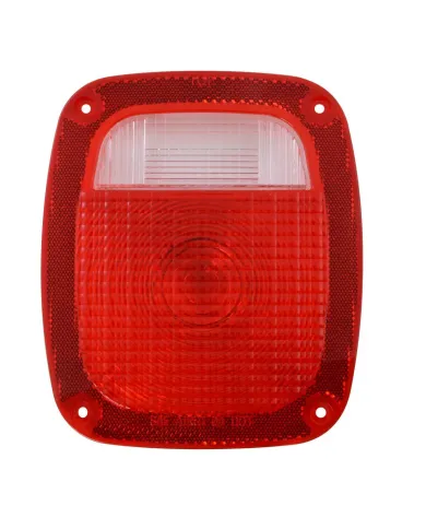 GG80792 - RED PLASTIC LENS W/SMALL CLEAR LENS ON TOP
