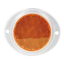 GG80815 - 3" AMBER REFLECTOR W/ ALUMINUM SCREW MOUNT BASE