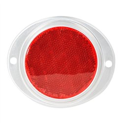 GG80816 - 3" RED REFLECTOR W/ALUMINUM SCREW MOUNT BASE