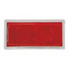 GG80854 - RED 3-1/2"X1-3/4" STICK-ON REFLECTOR W/CR. RIM