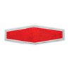GG80864 - RED 1-3/4"X5-1/2" STICK-ON REFLECTOR W/CR. RIM