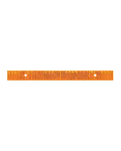 GG80865 - AMBER REFLECTOR STRIP W/ 2 MOUNTING HOLES 12"L X 1"W