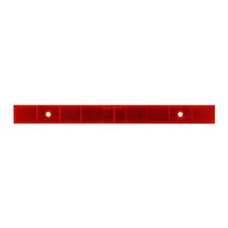 GG80866 - RED REFLECTOR STRIP W/ 2 MOUNTING HOLES 12"L X 1"W
