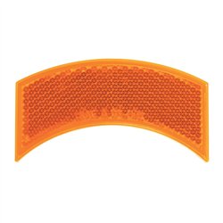 GG81200 - AMBER HALF MOON STICK-ON REFLECTOR