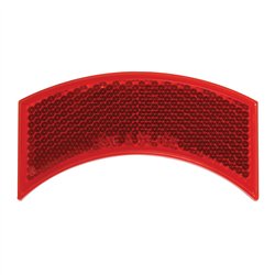 GG81205 - RED HALF MOON STICK-ON REFLECTOR