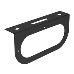 GG81380 - BLACK L MOUNTING BRACKET W/ 1 OVAL HOLE