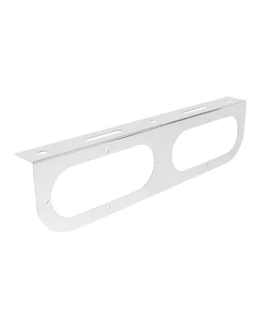 GG81443 - S.S. L MOUNTING BRACKET W/ 2 OVAL HOLES FOR OVAL LIGHTS