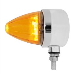 GG81970 - CR. DIE CAST AMBER/AMBER 19LED WATERMELON SINGLE FACE LIGHT