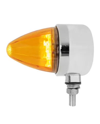 GG81970 - CR. DIE CAST AMBER/AMBER 19LED WATERMELON SINGLE FACE LIGHT