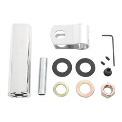 GG82005 - 4" L ALUM. W/S.S. EXTENSION S.S. MIRROR ARM CLAMP & HW
